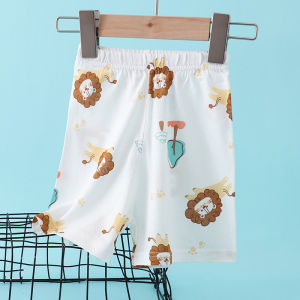 เด็ก ฤดูร้อน น้ำหนักเบา ระบายอากาศได้ดี หลวม Fit Bamboo ผ้าฝ้าย กางเกงขาสั้น กางเกงลำลอง สําหรับเด็กชายและเด็กหญิง ลำลอง สั้น กางเกง