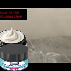 Glass Oil Film Polish Paste Powerful Hard Water Stain Remover Bathroom Glass Cleaner Shower Door & Tile Polishing Home Windo