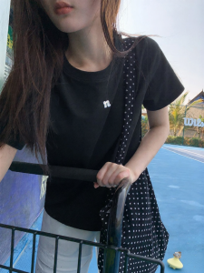 NIHAOKANONG | Áo Thun In Chữ Kiểu Dáng Suông Giúp Gọn Đơn