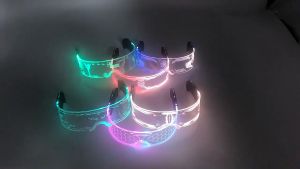 Kacamata Luminous LED Light Party Acrylic RGB Kacamata Dekoratif Bercahaya Kacamata Luminos Kacamata