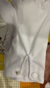 ถุงมือจราจรสวนสนาม ถุงมือจราจรสีขาว(มีกระดุม159บ./6คู่)