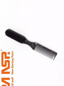 2 In 1 Men Beard Brush Comb Professional Shave Brush Plastic Handle Soft Hair Cleaning Brush