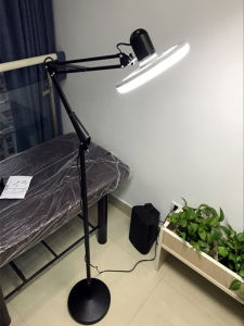 ไฟ LED ทรงตั้งสำหรับร้านเสริมสวย ไฟแบบวงกลม ไม่มีเงา สำหรับทำเล็บ ดูแลผิวหน้า ดูแลร่างกาย อุปกรณ์เสริมความงาม