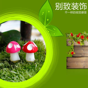 Cute Medium Mushroom Decorative Piece Aquarium Mini Garden Courtyard Plant Pot Baking Cake Decoration Resin Craft Landscape
