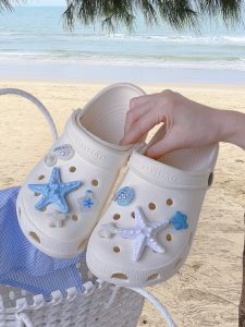 XIXITIAO | Dép Bãi Biển Hỗ Trợ Cung Chân Hình Sao Biển Vỏ Sò Màu Xanh Phong Cách Tiên Cá