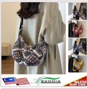 6G4 Alsahhia Beg Tangan Wanita Bahu Jinjing Silang ( Batik Canvas Women Travel Office Outer Sling Shoulder Bag Handbag Tote )