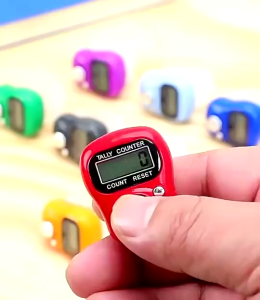 Tasbih Digital Mini Finger Jari Tally Counter Penghitung Elektrik Portable - Untuk Hadiah Souvenir