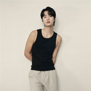 Giordano Sleeveless round Neck Slim Fit Mens T-shirt Elastic Waist Vest Pure Color Casual Comfortable Breathable Summer Top