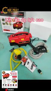 Máy xịt rửa xe motor đồngCS thực 2500W-2800Wáp lực 120 bar12L/phút hiệu HEIKOcó chỉnh áp và không chỉnh áp các loại