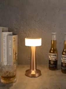 KUCHVZ Cordless Table Lamps for Bedrooms4000mAh Rechargeable Battery Operated Small Table Lamp with Stepl