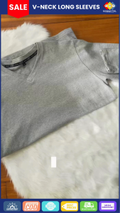 RMT - MEN PLAIN LONGSLEEVES V-NECK