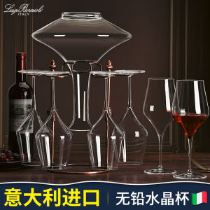 Crystal Glass Wine Decanter Set European Style High Foot Red Wine Glasses Home Use Luxury 6 Piece Wine Drinking Set