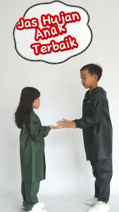 Jas Hujan Anak Laki Laki Perempuan by GRAVITY / Jas Hujan Setelan Untuk Anak usia 3-14 Tahun