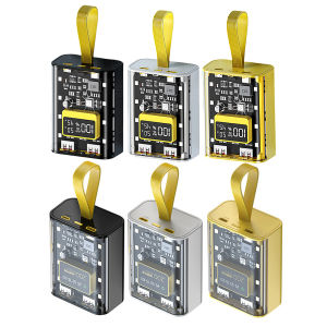 18650 Màn hình hiển thị kỹ thuật số hộp sạc với đèn ban đêm hộp Bộ cấp nguồn di động tự làm lưu trữ pin hộp sạc xách tay