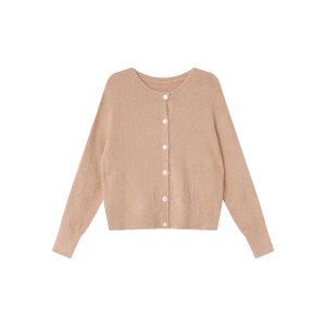 NIHAOKANONG | Áo Sweater Knit Boucle Cổ Tròn Đa Màu