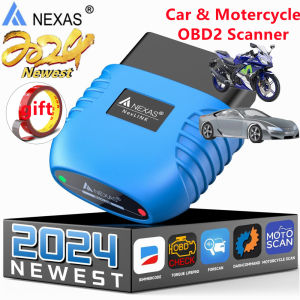 NEXAS NexLink Motorcycle Scannner Service Reset & 12V Bluetooth Car OBD2 Scanner Fault Code Diagnostic Tool BMW/Ducati/KTM/Benelli/Triumph Check Engine Code Reader & Scan Tools Car Diagnostic Tool Obd 2 Scanner Wireless Odb2 Scanner PK ELM327