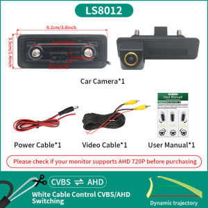 AHD Dynamic Trajectory 170° Vehicle Rear View Camera For VW Skoda Octavia 2 3 A5 Fabio Yeti Superb Roomster Audi A1 A3 2010-2015