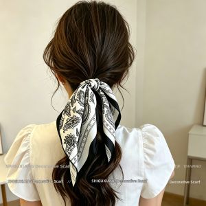French Ribbon Bow Hair Tie