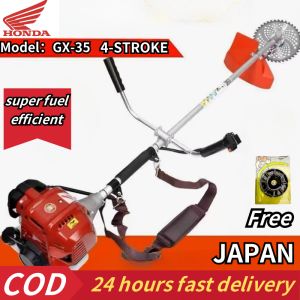 【COD】HONDA GX35- lawn mower gasoline 4-stroke grass cutter gasoline heavy duty with Big Frame garden tool brush grass trimme 58CC