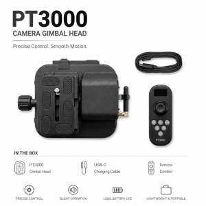 Electric Camera Gimbal for Mirrorless/DSLR/DVR | AB Loop Tracking Tilt Shooting Wireless Remote Studio Photography Gear