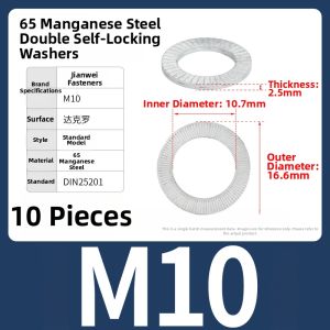 POWER&STRONG | Self-Locking 304 Stainless Steel Washer Anti-Slip Locking Washer