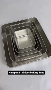 QIN AI FOOD BOX STAINLESS STEEL || Container kotak stainless steel tutup plastik multifungsi || Box wadah makanan stainless || Tempat bekal makanan kotak stainless