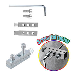 Broken Screw Remover Hex Stripped Screw Extractor Set Multifunctional Handle Bolt Extractor Kit Pipe Extractor Professional Tool