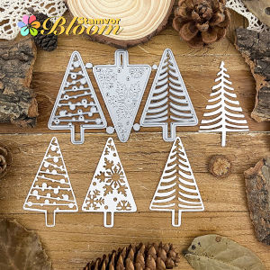 SET Christmas Snow Trees Metal Cutting Dies Scrapbooking Decorative Embossing