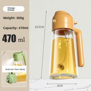 GIANXI | Dual-Use Sprayer & Pourer Glass Food-Grade Kitchen Oil Bottle