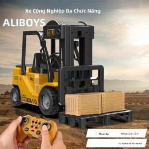 RC Xe Nâng Điện 2.4G Xe Ô Tô Điều Khiển Từ Xa Kỹ Thuật Cần Cẩu Xe Đồ Chơi Trẻ Em Cho Bé Trai Sinh Nhật Quà Tặng Giáng Sinh Sẵn Sàng Đi Phạm Vi 30M Thời Gian Bay 30 Phút
