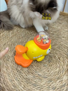 เครื่องให้อาหารอัตโนมัติสําหรับสุนัข ความจุขนาดใหญ่ ของเล่นสัตว์เลี้ยง เครื่องให้อาหารสัตว์เลี้ยง