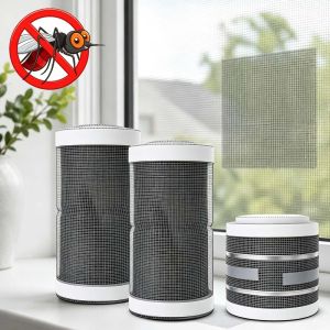 Nanofiber Window Screen Repair Tape Self Adhesive 12cm Wide Gray for Mosquito Net Door Tent Pool Mesh Hole Fix