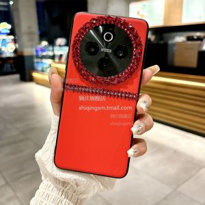 OppoA3pro Phone Case Silicone Leather Womens Style with Lanyard Full Cover Lens Diamond Anti-Fall Luxury Creative Sensation