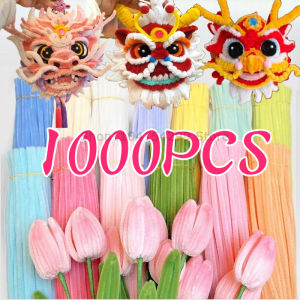 Cleaner Pipe Cleaners for Crafts Creative Chenille Stem Wire Pipe Cleaners Creative Leisure Hobby Diy Plush Stem Twisted Stick
