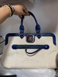 Preloved Authentic LChamp Gatsby Blanc Handbag