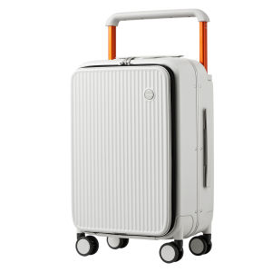Mixi Front Opening Wide Handle Luggage with Laptop Compartment PC Spinner Suitcase 20" Carry On Luggage 24" Check In Travel Trolley Case with TSA Lock M9277