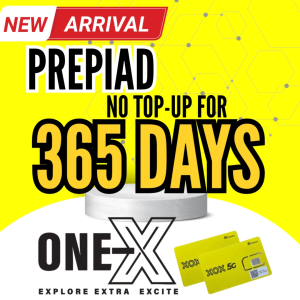 PREPAID SIM 365 DAYS/ 1 TAHUN/ NO NEED TOP UP/XOX/ONEXOX/ 1YEAR