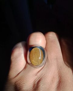 Akik Cendana ring minimalis custom