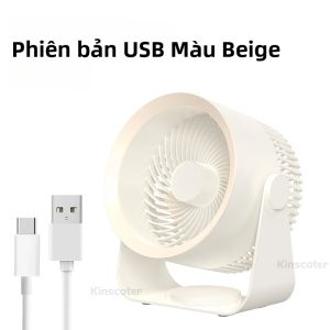 Quạt Điện Không Dây 4000mah Máy Tuần Hoàn Không Khí Di Động Không Dây Máy Thông Gió Làm Mát Yên Tĩnh Để Sử Dụng Trên Tường Máy Tính Để Bàn
