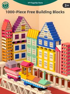 VF | Educational Real Wood Building Blocks for Boys