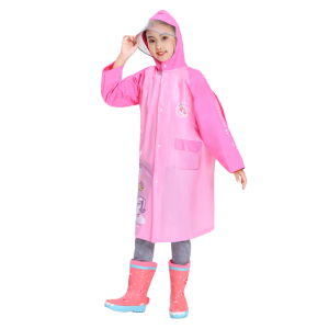Áo Mưa Toàn Thân Chống Thấm Nước Cho Trẻ Em Imate DN04 PVC Trẻ Em Trai Và Gái Tiểu Học Có Vị Trí Đựng Ba Lô Hoạt Hình
