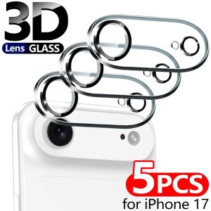 5Pcs For iPhone 17 ProMax/17 Pro/17 Air Tempered Glass Camera Back Lens Protector HD Clear Anti-scratch Lens Protective Films