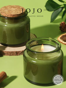 Green Soy Wax Candle Jojos L. Pd.Zeroone Aromatic Candle Elegant And Subtle Home Decorations Indoor Universal