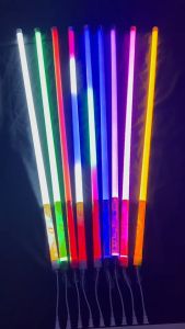 หลอดไฟ led แบบยาว หลอดไฟสีงานวัดT8 ไฟนีออน led light หลอดไฟสีต่างๆ ไฟงานวัด led 120cm คุณภาพดี ไฟประดับตกแต่ง