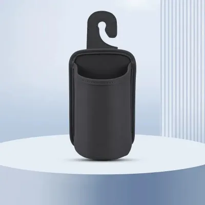 Car Seat Back Cup Holder Hanging Drink Holder for Rear Seat Mini Waterproof Pu Leather Trash Bin Umbrella Holder Car Organizer