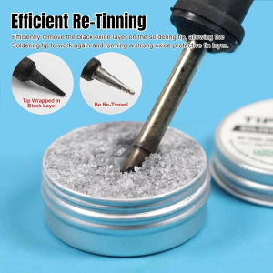Soldering Tip Tinner Cleaner Lead Free Oxidation Cleaning Paste Refresher Tip Tinner Flux Soldering Tip Cleaning