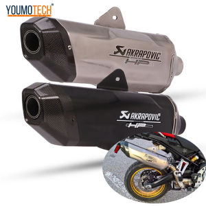 51mm Akrapovic HP Canister Motorcycle Exhaust pipe Exhaust Muffler Tail Pipe Escape Moto Muffler End Pipe Real Carbon Fiber For TRK502 F750GS GSX250 GSX-R750 F650GS F850GS ETC