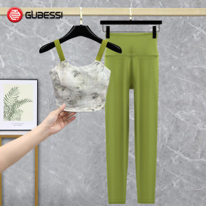 GUBESSI Womens Yoga Fitness Clothes Long Sleeve Set Spring Summer New Professional Pilates Sportswear Two-Piece Outfit