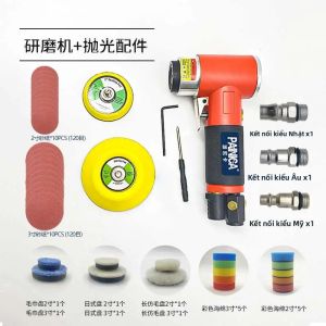 Máy Chà Nhám Khí Nén PAINICA Máy Đánh Bóng Khí Nén 2 Inch Máy Mài Lệch Tâm 3 Inch Máy Đánh Bóng Xe Hơi Máy Làm Đẹp Có Giấy Nhám Dụng Cụ Chà Nhám