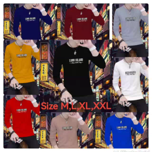 Promo Sweater Keren Crewneck Trendy Kaos Pria Kasual Sweatshirt Elegan Baju Cowok Long Island